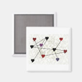 接続されたハート マグネット (正面/裏面)