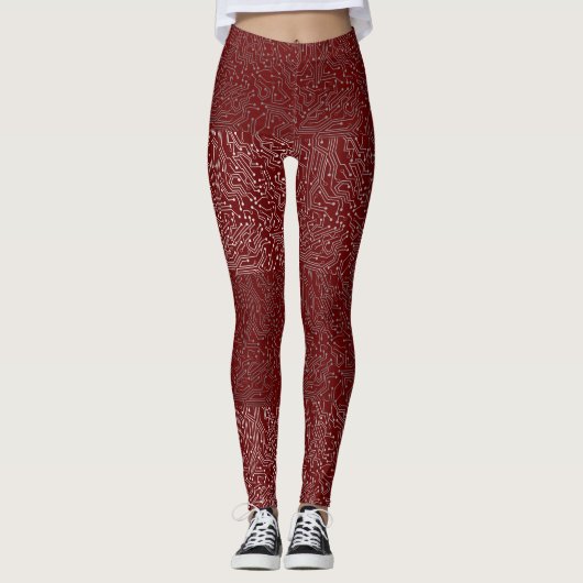 接続された回路パターン(DRed GB) レギンス (正面)