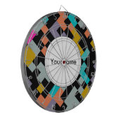 接続された図形の抽象デザイン ダーツボード (正面左)