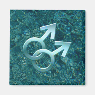 接続された雄シンボルデザインマグネット001 マグネット