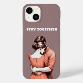 接続された2つのハート| Stay Togetherデザインケース Case-Mate iPhone 14ケース