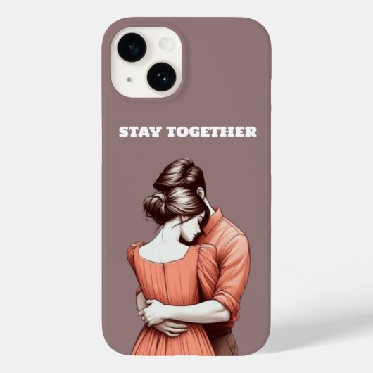接続された2つのハート| Stay Togetherデザインケース Case-Mate iPhoneケース (裏面)