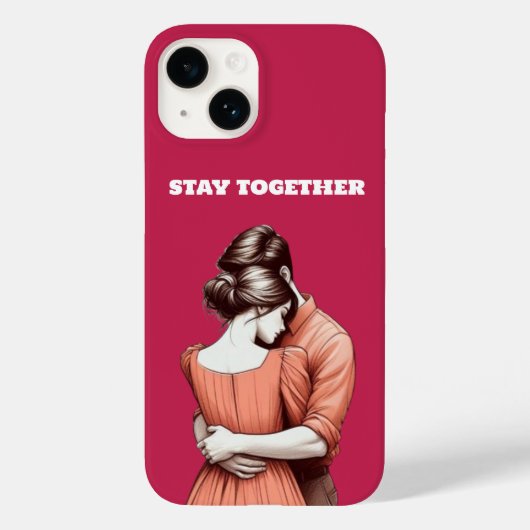 接続された2つのハート| Stay Togetherデザインケース Case-Mate iPhoneケース (裏面)