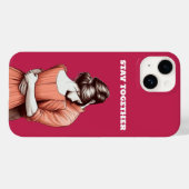 接続された2つのハート| Stay Togetherデザインケース Case-Mate iPhoneケース (裏面 (横))