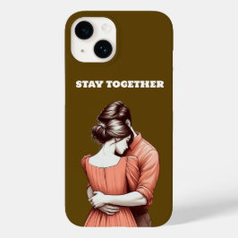 接続された2つのハート| Stay Togetherデザインケース Case-Mate iPhone 14ケース