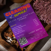 接続するクリーニングサービスのメイド価格スキャン 招待状