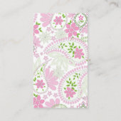 接続する |ソーシャルメディアQRコードペイズリー 名刺 (裏面)