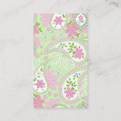 接続する |ソーシャルメディアQRコードペイズリー 名刺 (裏面)