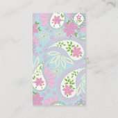 接続する |ソーシャルメディアQRコードペイズリー 名刺 (裏面)