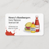 接続する | QRコードシンプルハンバーガーモダン 名刺 (正面)