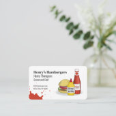 接続する | QRコードシンプルハンバーガーモダン 名刺 (スタンド正面)