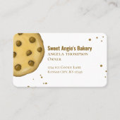 接続する | QRコードシンプルベーカリーCookie 名刺 (正面)