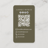 接続する | QRコードシンプル漁師魚釣り 名刺 (裏面)