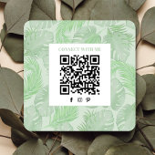 接続する | QRコードSNSの手のひら葉の スクエア名刺