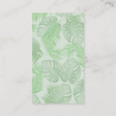 接続する | QRコードSNSの手のひら葉の 名刺 (裏面)