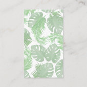 接続する | QRコードSNSの手のひら葉の 名刺 (裏面)