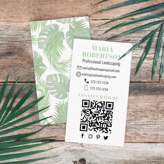 接続する | QRコードSNSの手のひら葉の 名刺