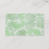 接続する | QRコードSNSの手のひら葉の 名刺 (裏面)