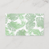 接続する | QRコードSNSの手のひら葉の 名刺 (裏面)