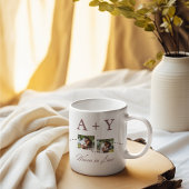 接続イニシャルとストーリーライン コーヒーマグカップ