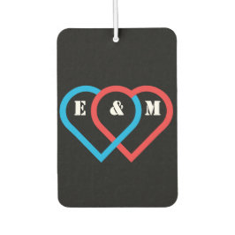 接続ハート。文字は次の通りカスタマイズだ カーエアーフレッシュナー