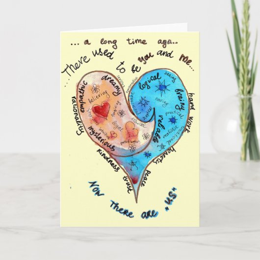 接続ハートsocionicsインスパイア- ESTJ/INFJカード カード (正面)