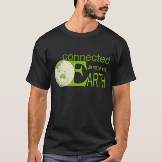 接続地球 Tシャツ (正面)