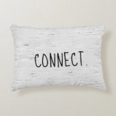 接続文字オン樺の木ツリーアクセントピロー アクセントクッション (正面)