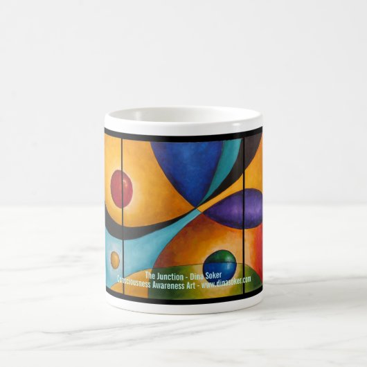 接続点のマグ コーヒーマグカップ (中央)