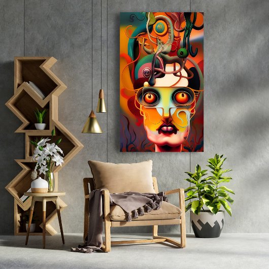 接続 キャンバスプリント