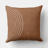 接線ネストされたジオメトリの白い円 クッション (裏面)