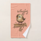 接線小さなやさしいスケッチ バスタオルセット (ハンドタオル)