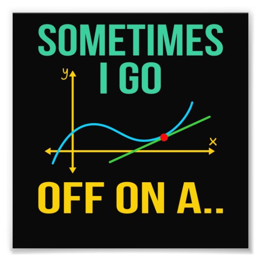 接線数学先生数学数学の学生 フォトプリント            (正面)