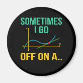 接線数学先生数学数学の学生 マグネット (正面)