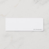 接触の詳細が付いているMooreaのパノラマの名刺 スキニー名刺 (裏面)