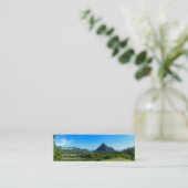 接触の詳細が付いているMooreaのパノラマの名刺 スキニー名刺 (スタンド正面)