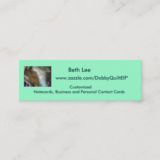 接触カード スキニー名刺 (正面)