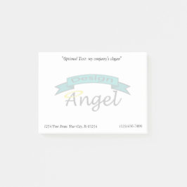 接触情報が付いている透かしと決め付けられるカスタムなロゴ ポストイット