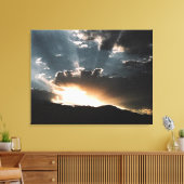 接近する嵐 キャンバスプリント (インサイチュ (リビング))