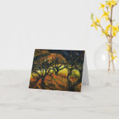 接近する嵐 – 空白のノートカード カード (黄色い花)