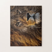 接頭ライオン、成人男性 ジグソーパズル (縦)