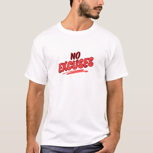 控えめじゃないモチベーション 白Tシャツ Tシャツ (正面)