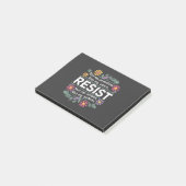 控えめなアンチトランプフローラ植物抗議 ポストイット (アングル)