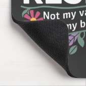 控えめなアンチトランプフローラ植物抗議 マウスパッド (コーナー)