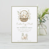 控えめなイースターエッグハントの招待状 招待状 (スタンド正面)