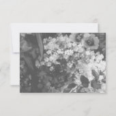 控えめなエレガンス応答カードテンプレート 出欠カード (裏面)