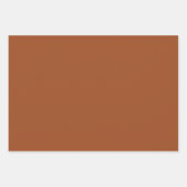 控えめなディティフローラブラウンハッピー感謝祭 ラッピングペーパーシート (正面2)