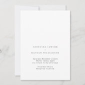 控えめなミニマル結婚主義 招待状 (正面)