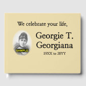 控えめな悲しい思い出のゲストブック ゲストブック (正面)