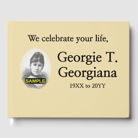 控えめな悲しい思い出のゲストブック ゲストブック (正面)